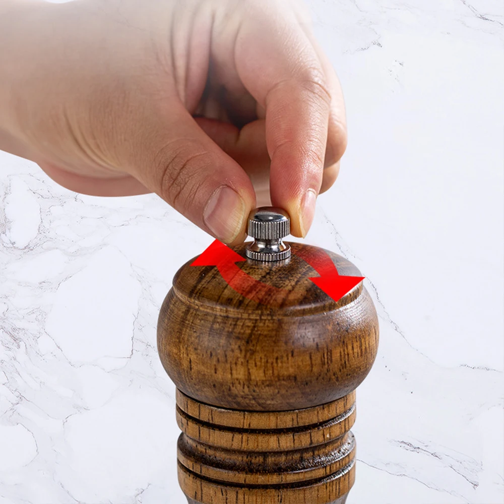 

Solid Wood Pepper Mill Salt Grinders Portable Kitchen Tools Gadgets
