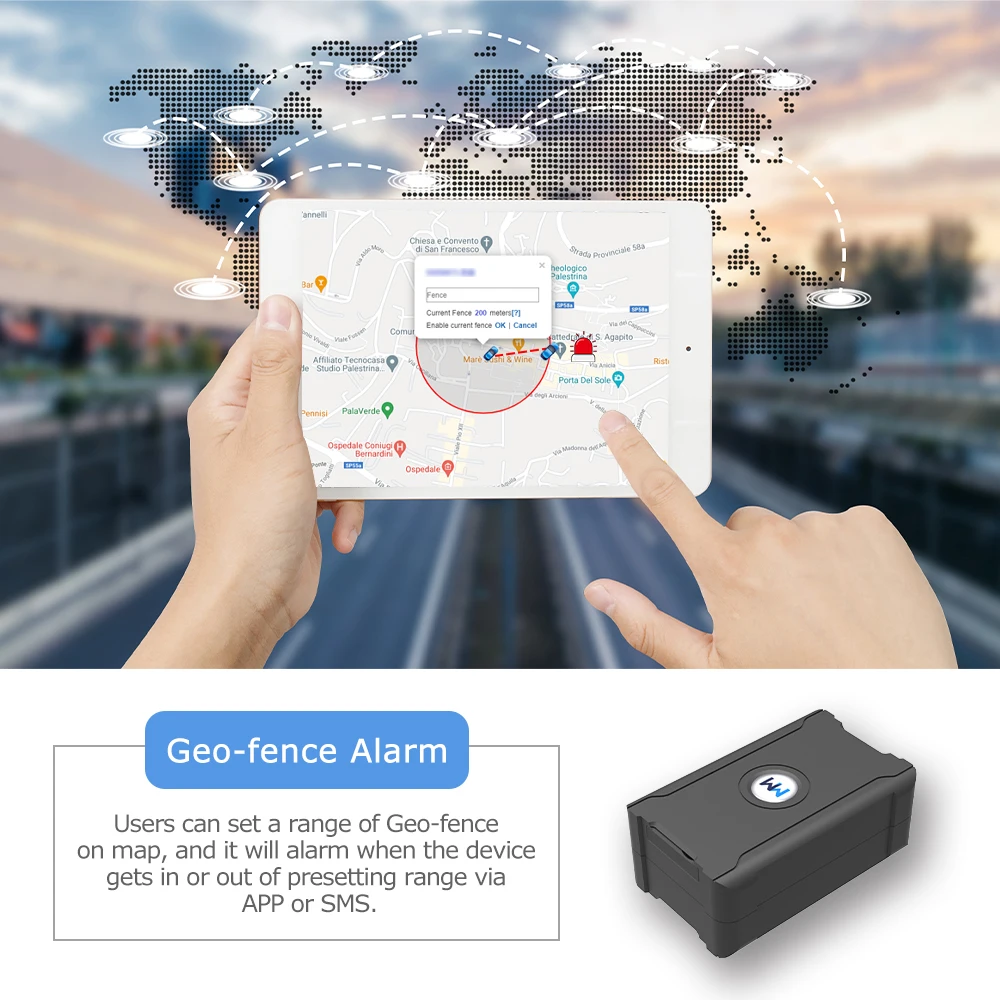 GPS-трекер с цепью поставок Бесплатная установка долгий срок службы