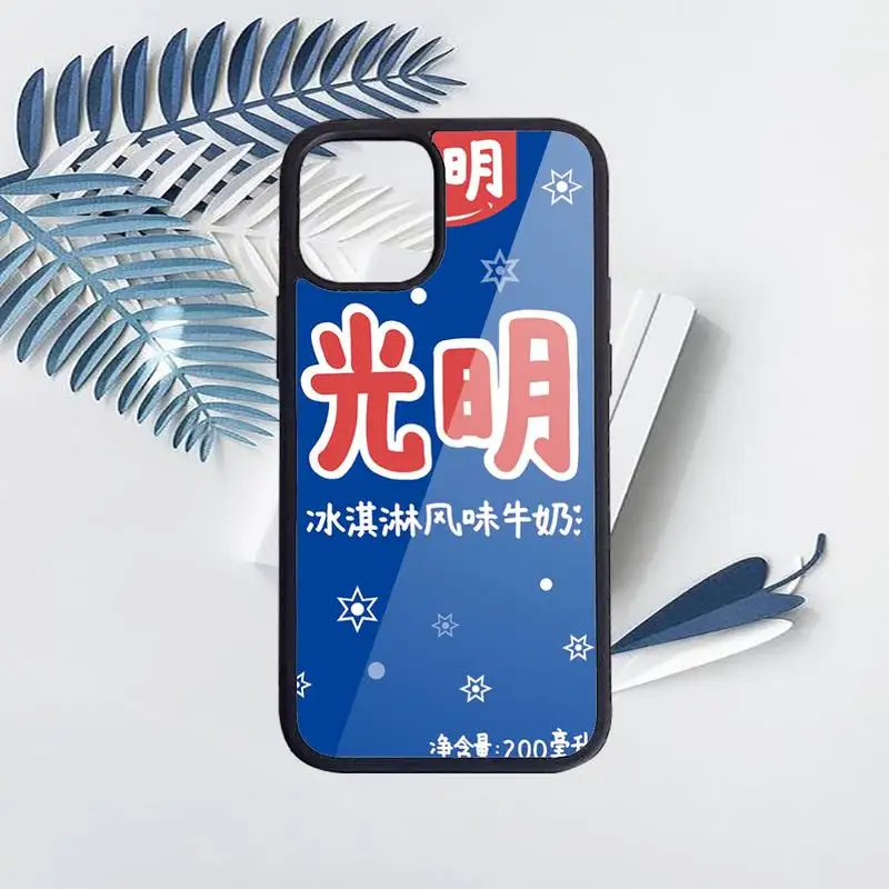 

Japanese Korean Milk tea style Phone Cases PC for iPhone 11 12 pro XS MAX 8 7 6 6S Plus X 5S SE 2020 XR Luxury brand shell funda