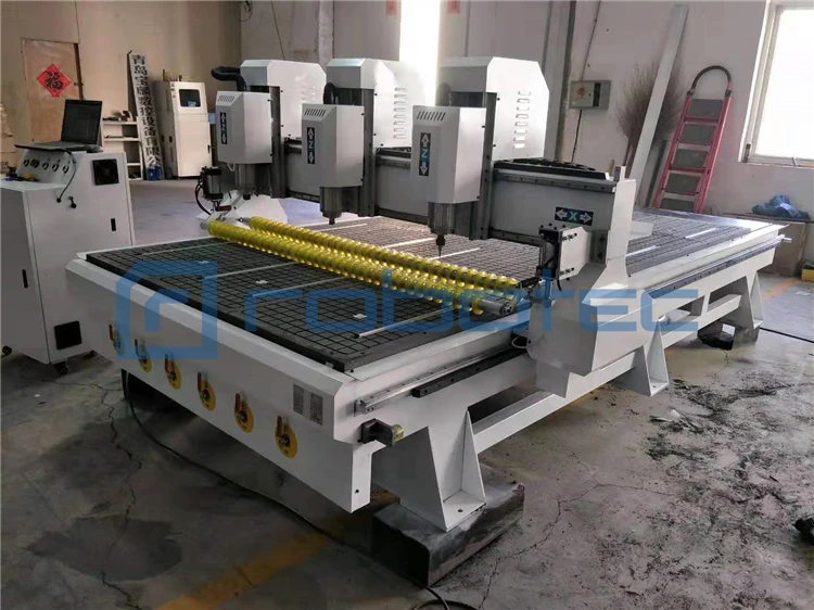 

Manufacture Price Rotary Wood 3d Cnc Router/Multi Heads 1325 CNC Milling Machine 4 Axis Table Legs Engraving Cutting Machine