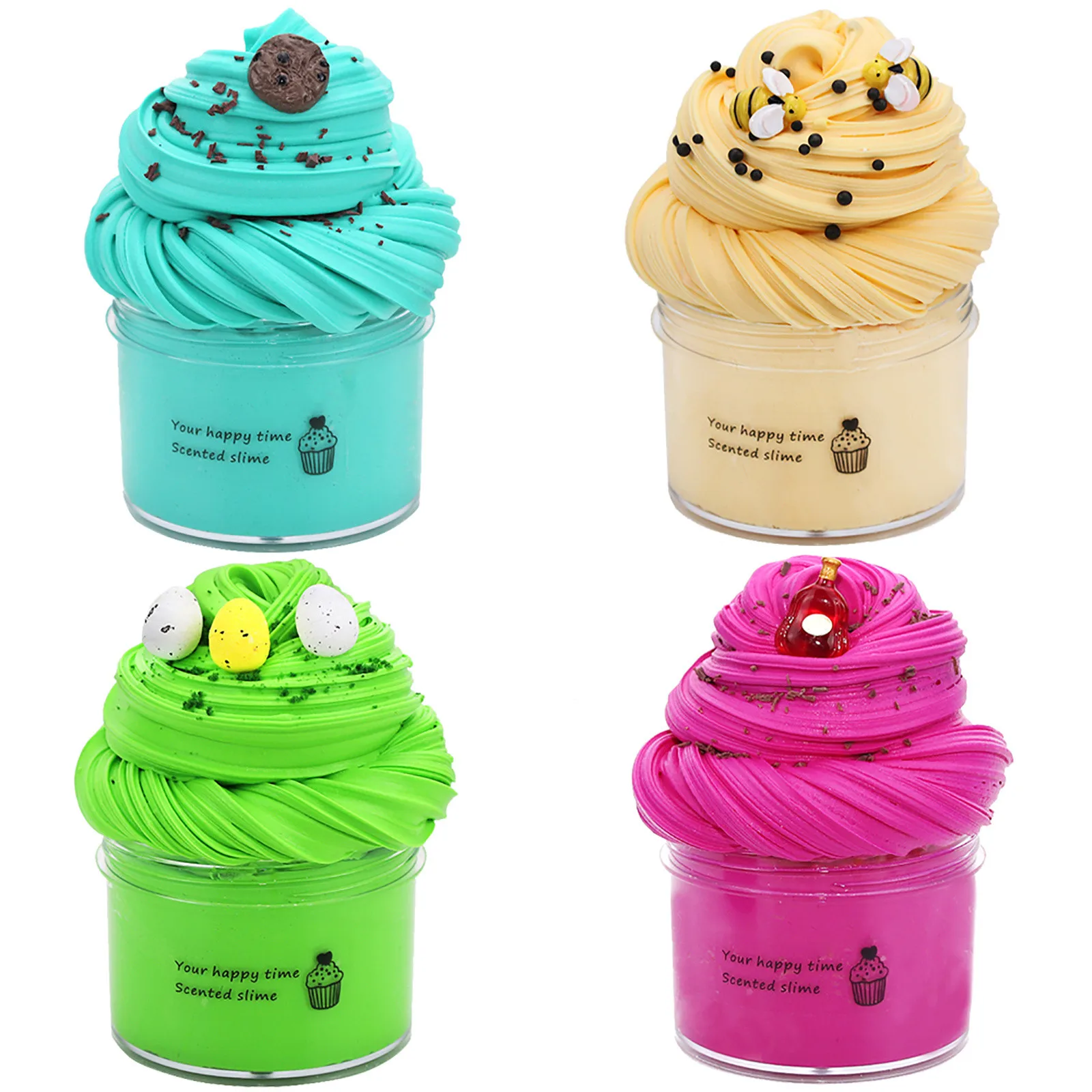 

Diy Kit Slime Fluffy Supplies Fruit Slime Aromatherapy Pressure Children Cookies Slime Toy Charms Accessories Toys For Kids Gift