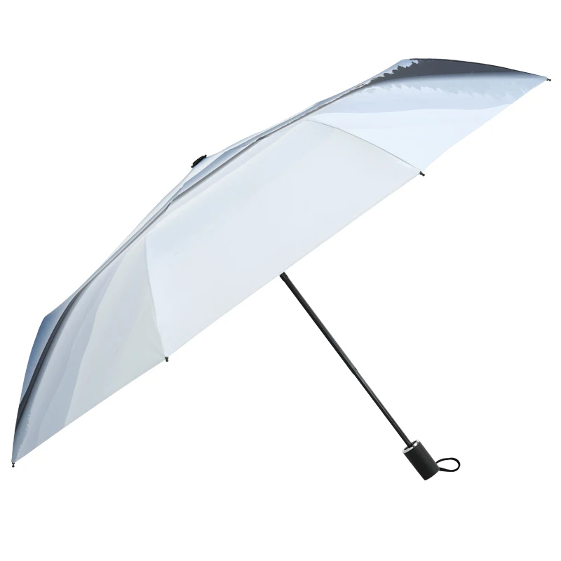 

Зонт складной Женский, автоматический черный зонтик для сада и дворика, с защитой от ветра, для пляжа и отдыха на открытом воздухе, от дождя, ...