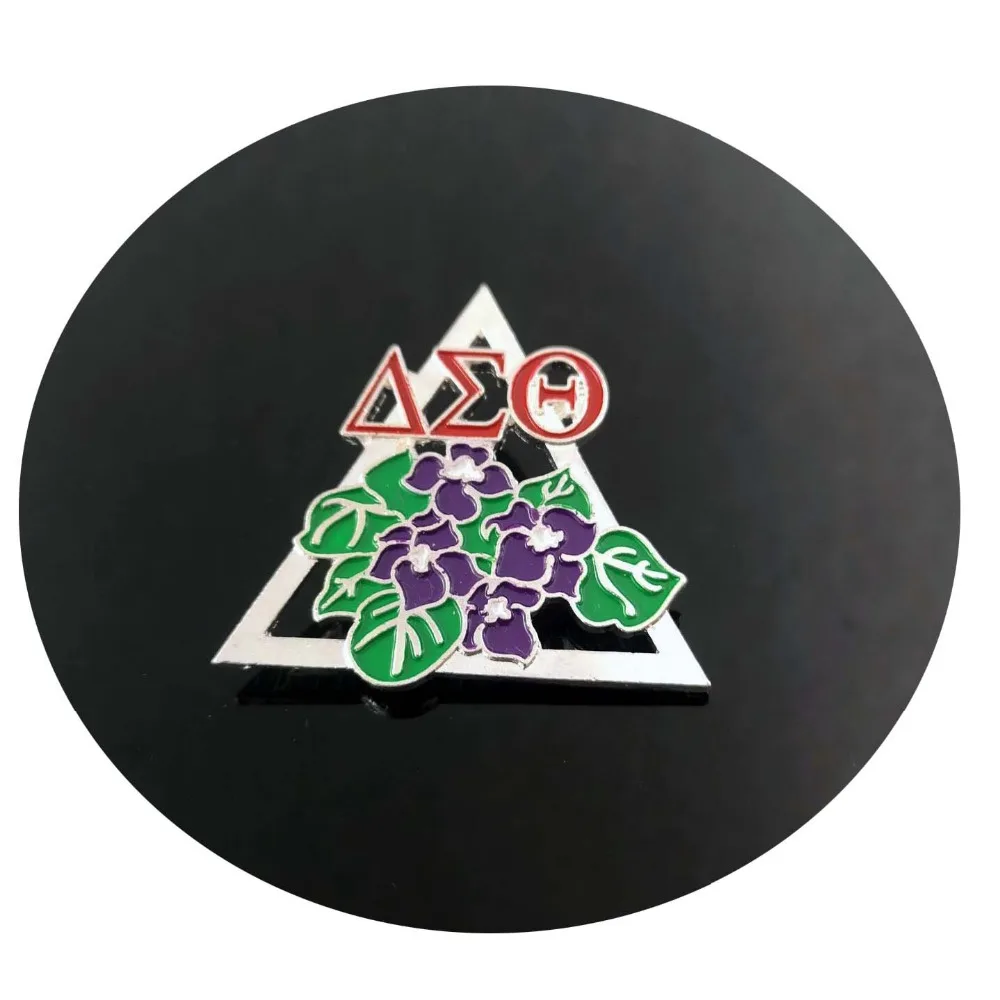 Pureple цветок DST AEO Delta Sigma Theta брошь с жемчугом Женский Ювелирные изделия