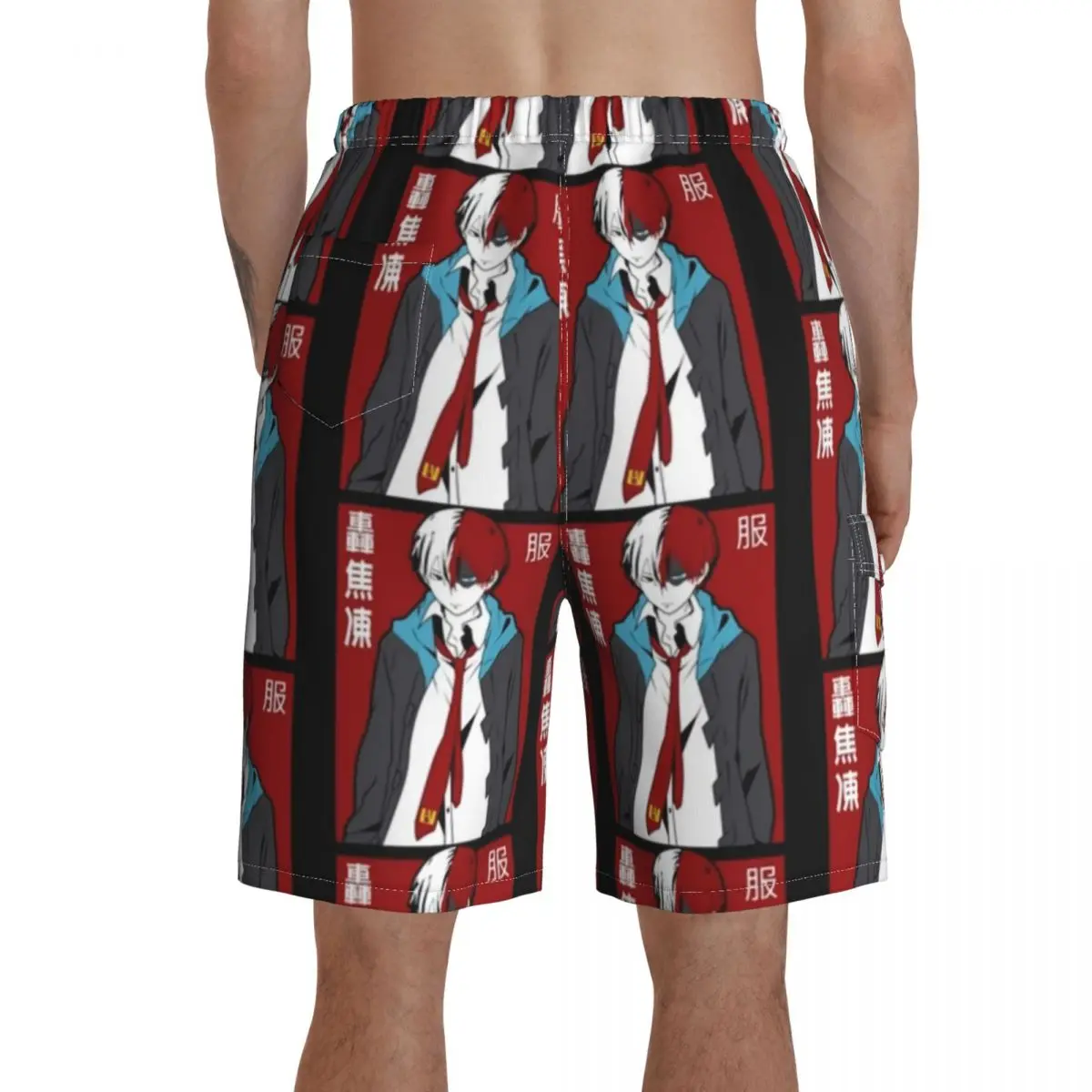 

Boku No Hero Academia Board Shorts Men Beach Swimming Trunks Polyester Pattern Swim Trunks