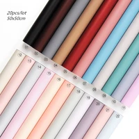 20pcs 50x50cm candy color craft flower wrapping paper waterproof florist packaging material supply