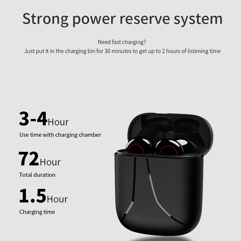 TWS Bluetooth наушники 5 0 истинные беспроводные стерео для Xiaomi iPhone Samsung Handsfree In Ear Phone