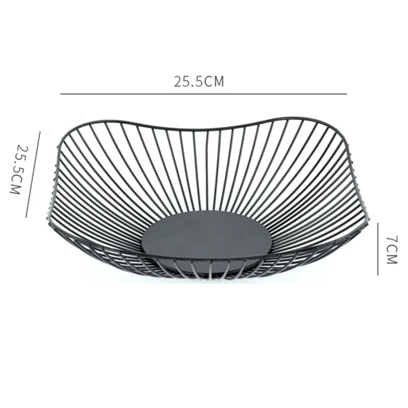 Корзина для фруктов из кованого железа в скандинавском стиле роскошная