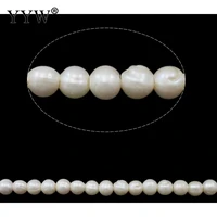 natural white 10 11mm pearl beads 14 3inch potato freshwater pearl beads for make jewelry diy bracelet necklace accessories