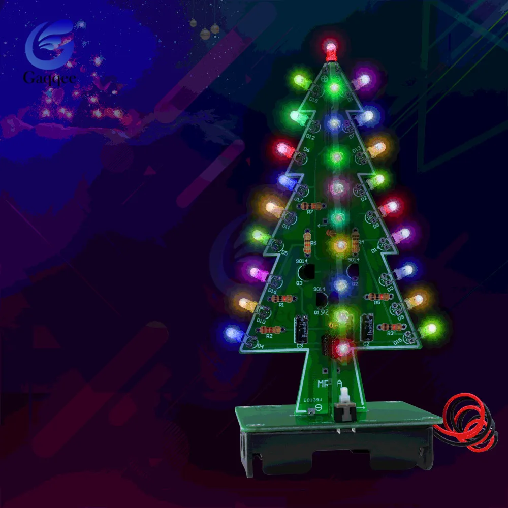 СВЕТОДИОДНЫЙ 3D набор для рождественской елки сделай сам 7 цветов