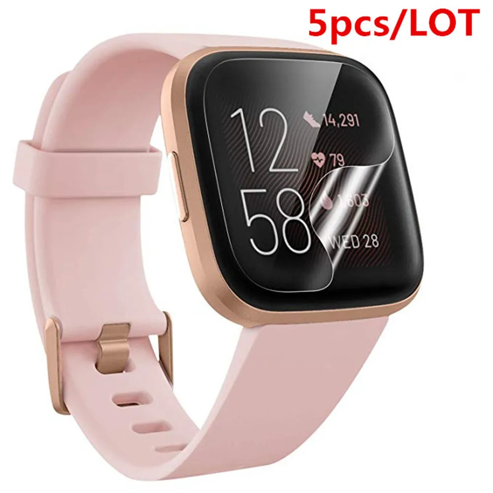 Мягкий ТПУ Полноэкранный протектор для смарт-часов fitbit versa 2 5 шт. ультратонкая