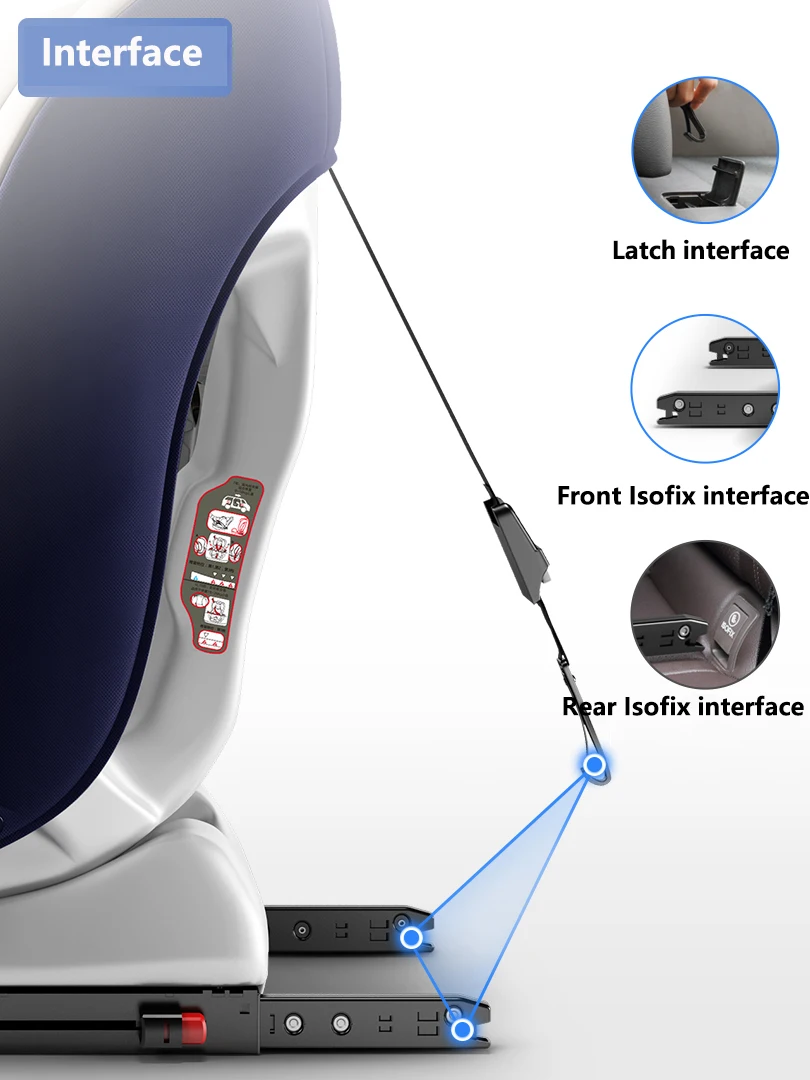 Автокресло Детское безопасное автомобильное сиденье с фиксатором Isofix и защелкой для 0-12 лет, зимнее портативное регулируемое детское автомобильное безопасное сиденье, автомобильное защитное кресло