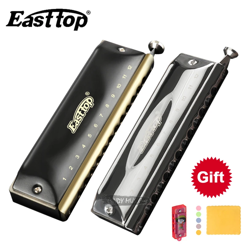 Easttop Хроматическая губная гармоника с 12 отверстиями 48 тонов для рта органная блюз