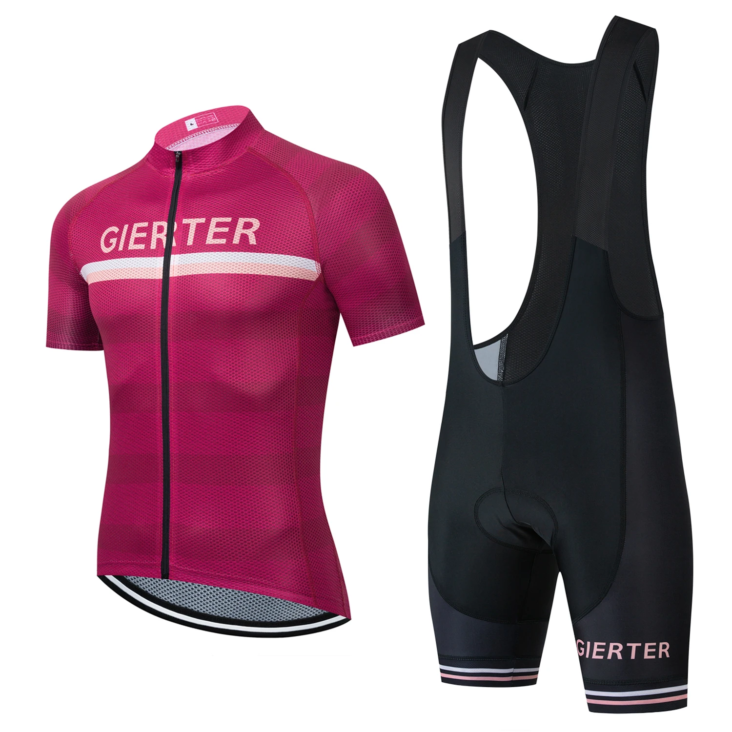 

Men's Spring Winter Short Sleeve Cycling Jersey Kit Ciclismo Clothes Cycling Tops Bib Shorts MTB Riding Dress Man