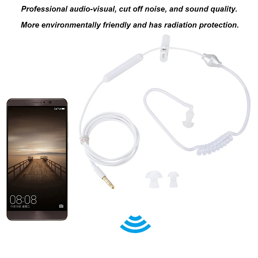 Наушники вкладыши Auriculares наушники с воздушной трубкой и микрофоном для IOS