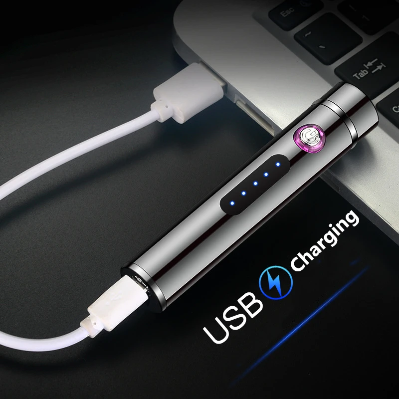 Портативная USB электрическая плазменная зажигалка, Электронная двойная дуговая зажигалка, ветрозащитная импульсная зажигалка, аксессуары для курения