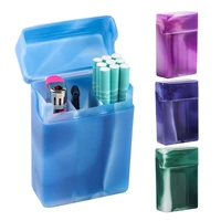 creative separation cigarette case portable multifunctional storage box lighter box mens plastic moisture proof flip smoke box