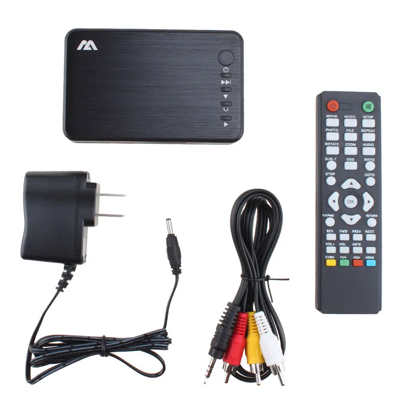 Автомобильный мультимедийный мини-плеер HD 1080P автомобильный центр HDD U-диск плеер