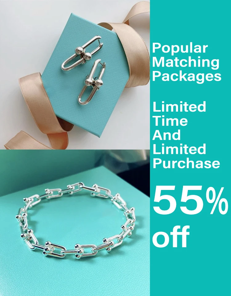 

Limited Time Special Price 1:1 Classic Popular Style 925 Sterling Silver U-Shaped Bracelet Men And Women Couples Jewelry Gifts