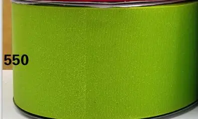 550-apple green 50 ярдов " 75 мм твердая блестящая корсажная лента с принтом - Цвет: 550-apple green