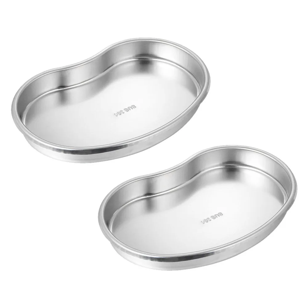 

2pcs Stainless Steel Tray Dentist Tray Instrument Supplies Tray for