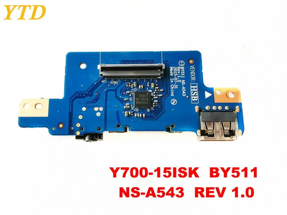 Оригинальный Для Lenovo 700-15ISK Плата USB аудио Y700-15ISK BY511 NS-A543 REV 1 0 испытанное хорошее