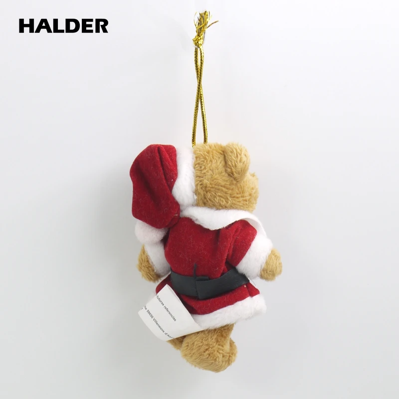 Плюшевый плюшевый мишка Санта Клаус ремешок плюшевые брелки набивные куклы