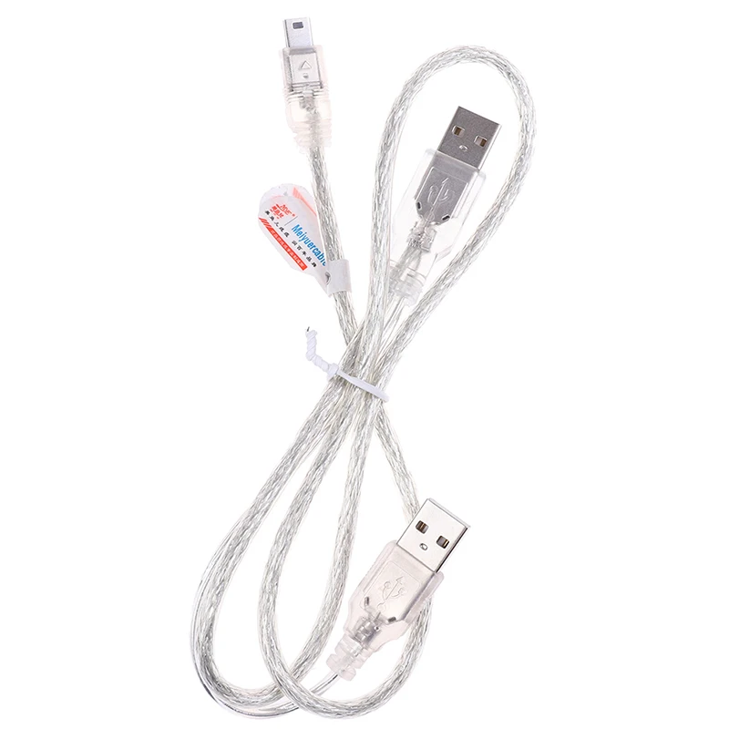 1 шт. двойной USB 2 0 Папа папа Mini B (папа) 5 контактный кабель для передачи данных