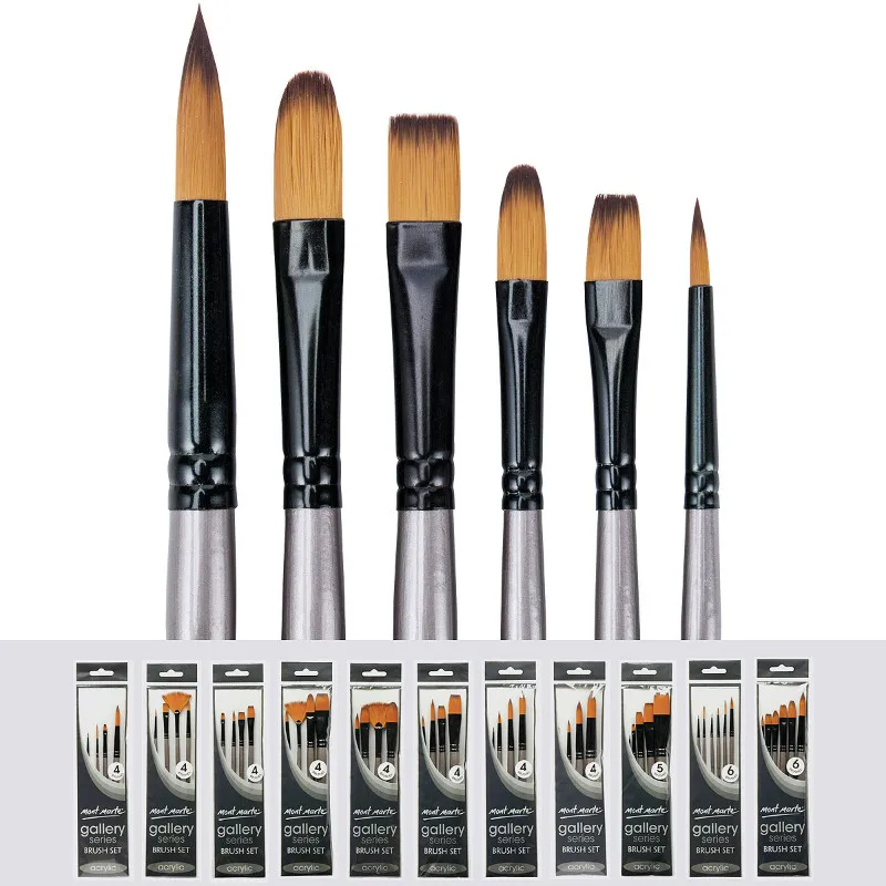 Художественные нейлоновые волосы деревянная ручка акварель искусство ручная