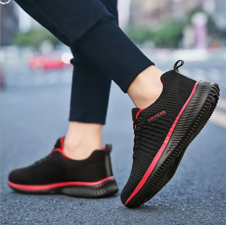 Mens New Mesh Men Casual Shoes Lac-up Men Shoes Lightweight Comfortable Breathable Walking Sneakers Tenis Feminino Zapatos