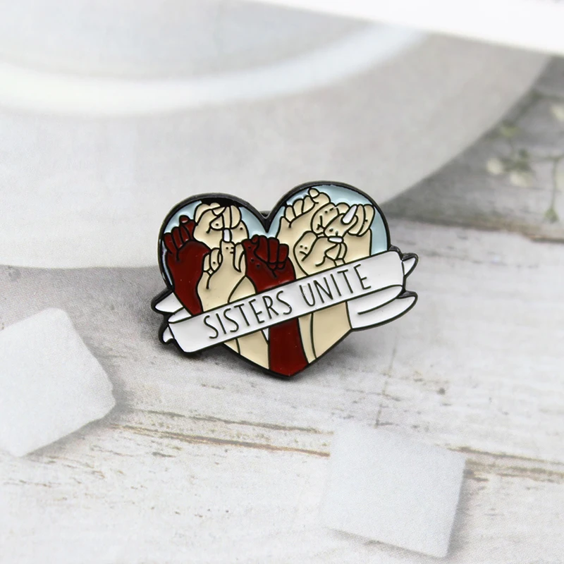 Значок на лацканы с надписью Love Power Good sister эмалированная заколка для защиты рук