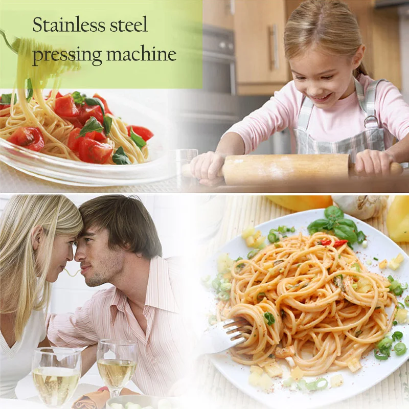 Noodle Maker Handmade Machine Household Manual Stainless Steel Pressing Kitchen Tool Hollow | Дом и сад