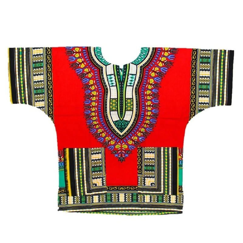 Мусульманская футболка африканская Дашики одежда мужская с принтом Анкара lehenda