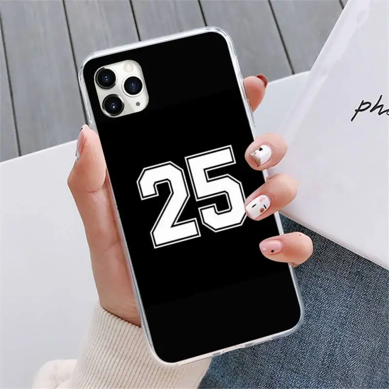 

Football Lucky number And letter Phone Case For iphone 12 5 5s 5c se 6 6s 7 8 plus x xs xr 11 pro max mini