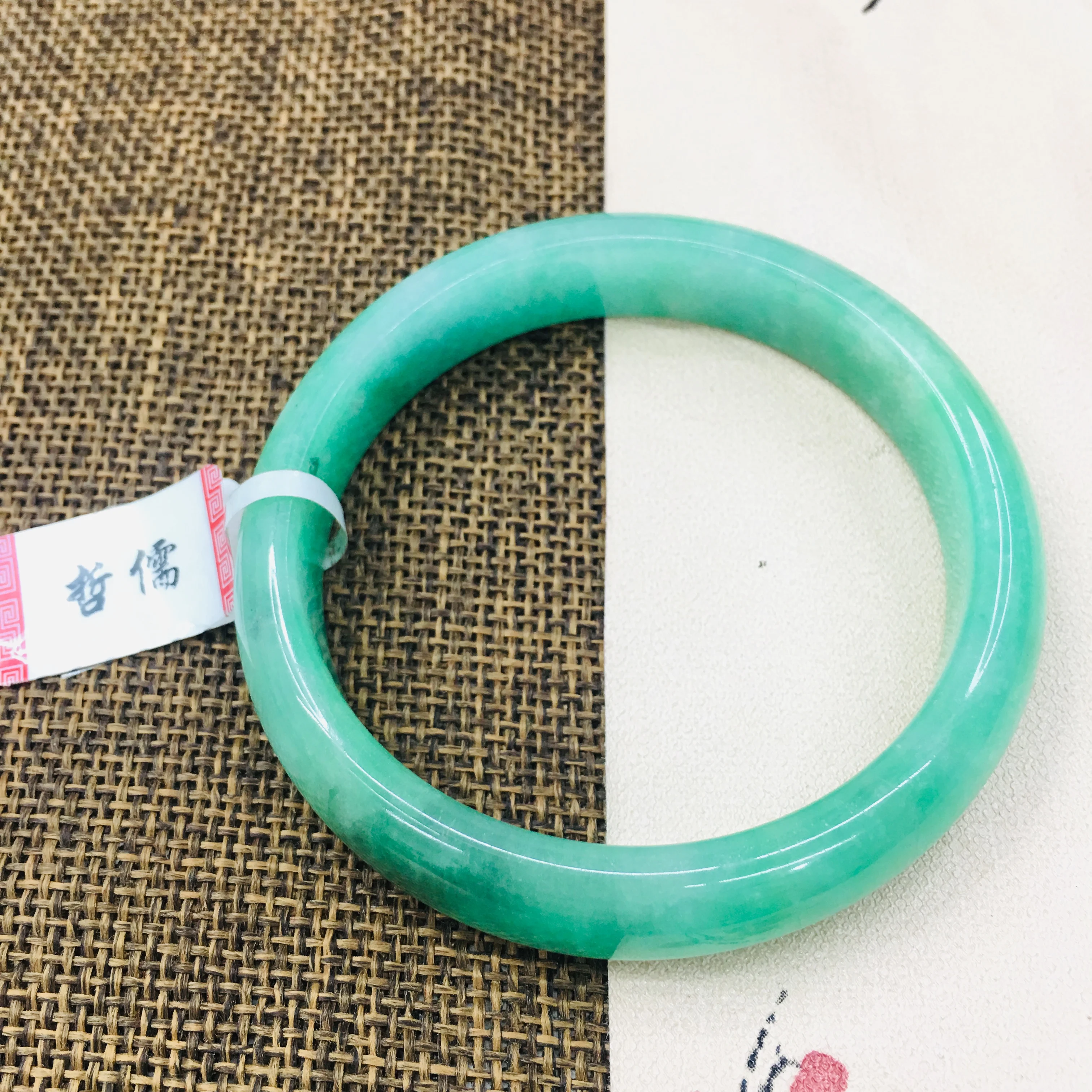 Zheru ювелирные изделия чистый натуральный жадеитовый браслет Элегантный Светло