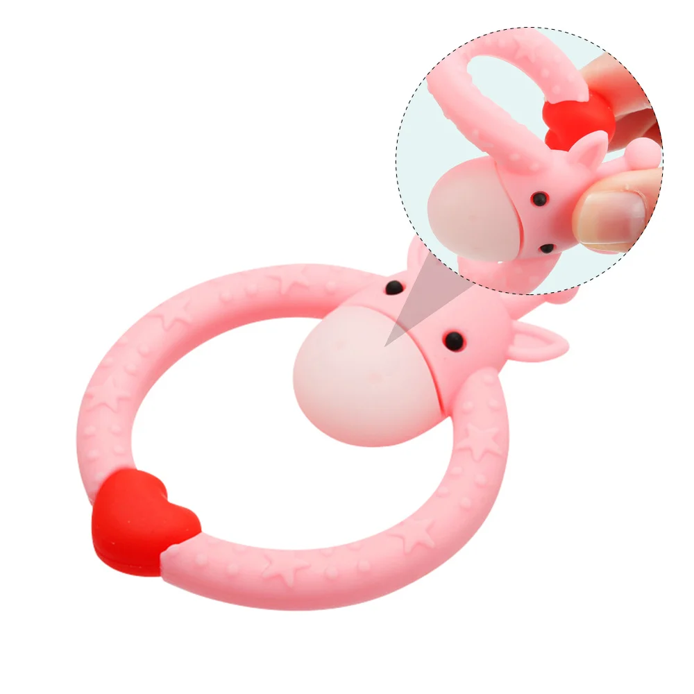 2 шт. моющаяся прочная игрушка для прорезывающихся зубов с героями мультфильмов