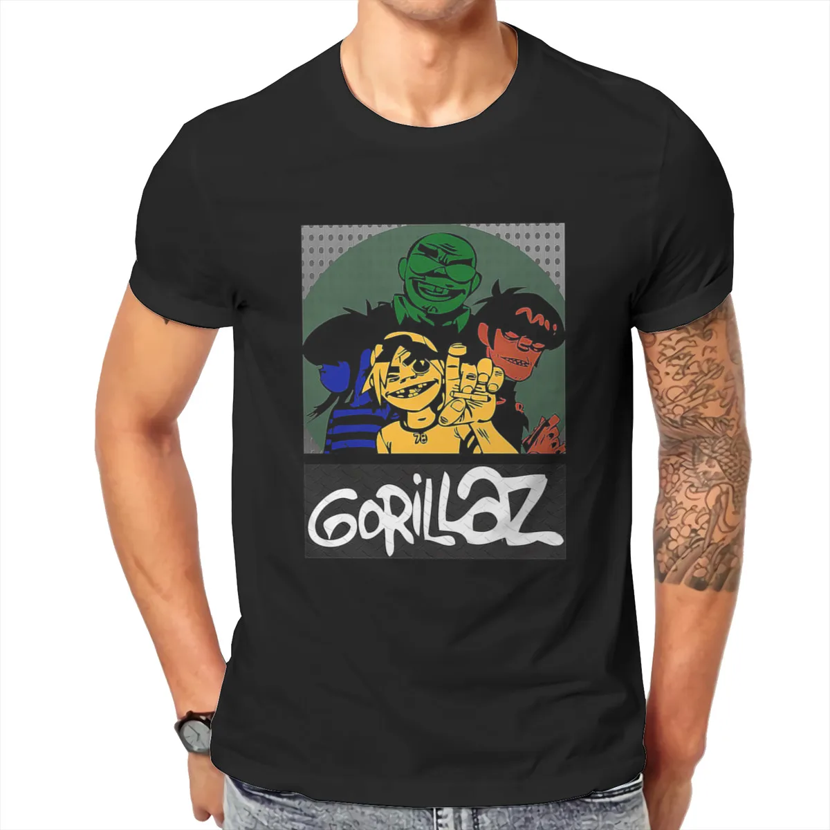 

gorillaz T shirt Men T shirt summer T-shirt
