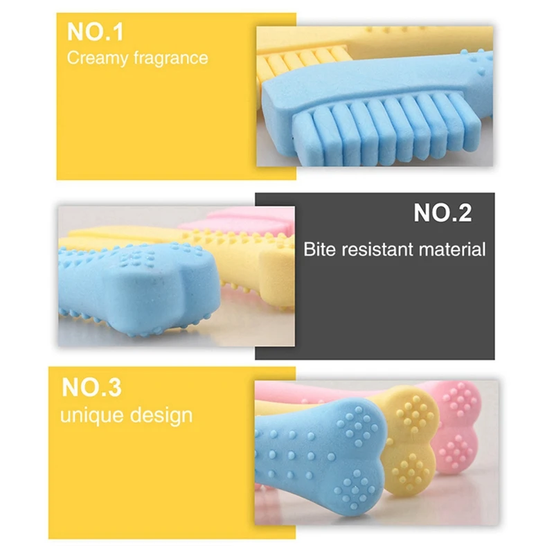 

Pet Molar Bite Dog Toys Rubber Chew Ball Cleaning Teeth Safe Elasticity TPR Soft Puppy Suction Supply