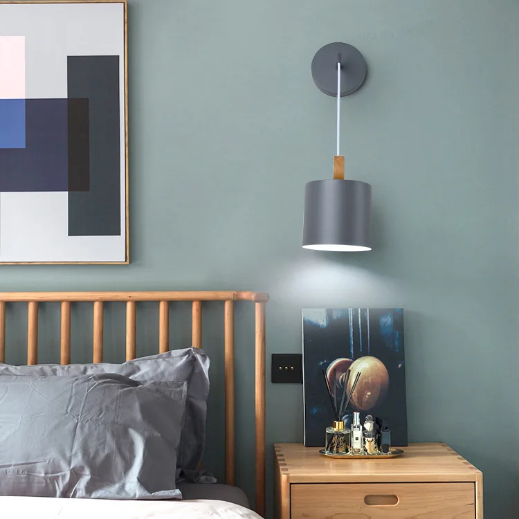 nordice stone crystal lampes suspendues bedroom light led corridor bedside wall lamp | Освещение