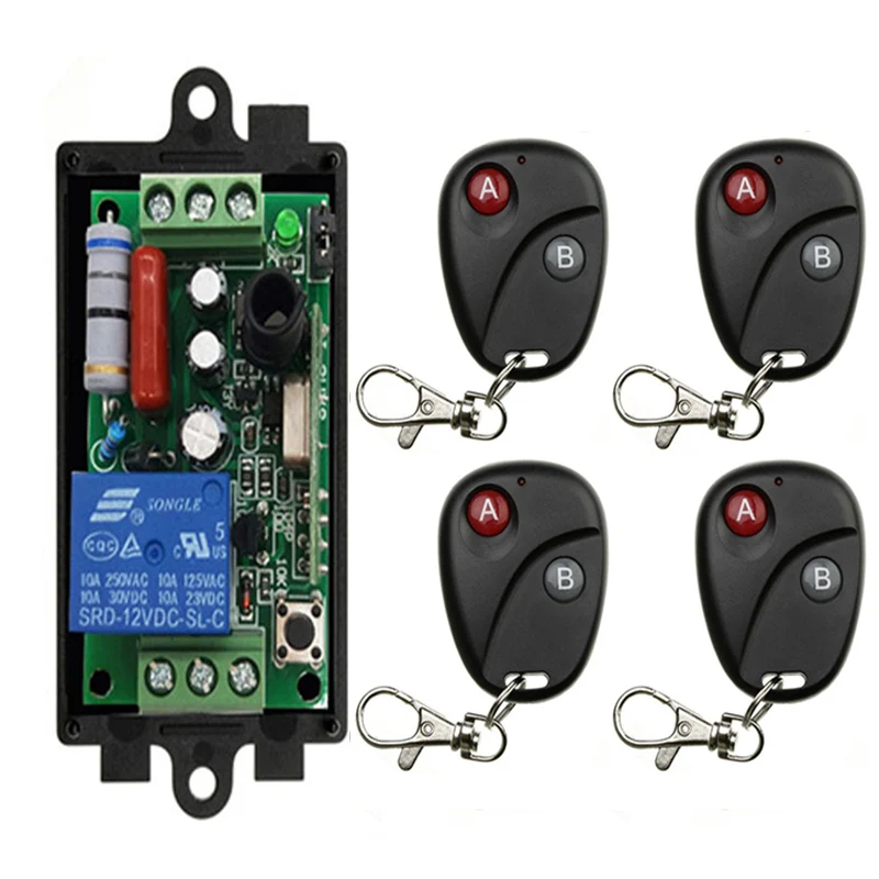 AC 220 В 1CH 10A реле RF беспроводной пульт дистанционного управления переключатель