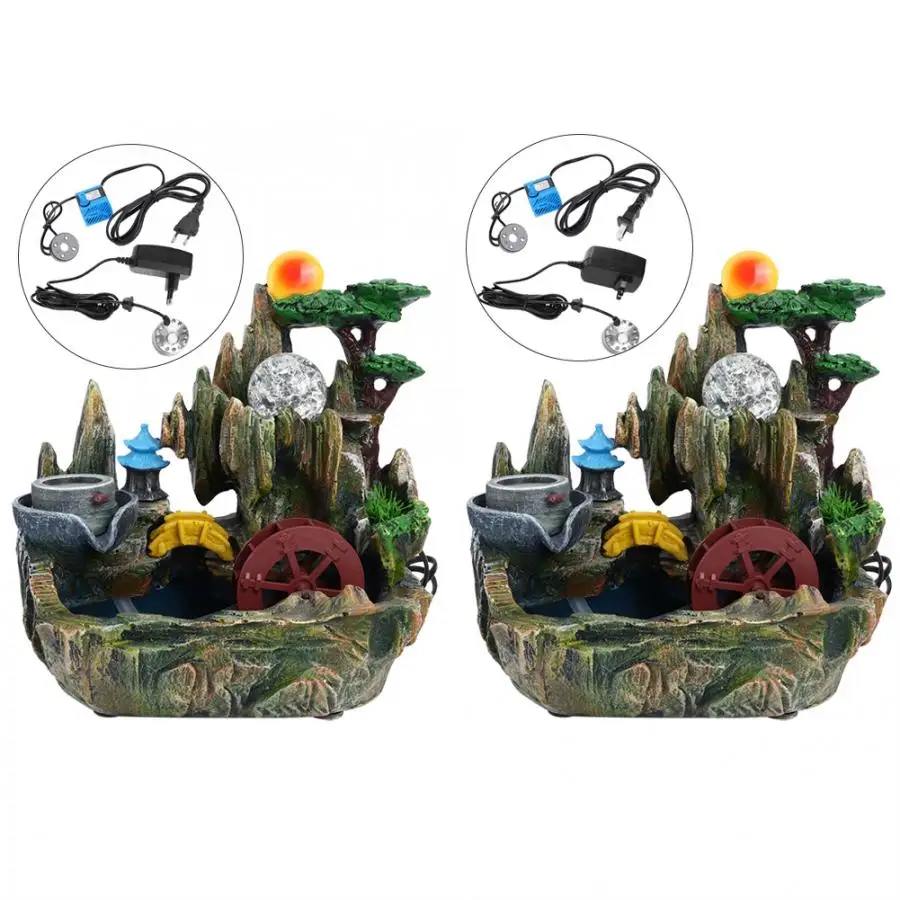 Фэн-шуй украшение настольный фонтан водопад рокерский пейзаж с эффектом