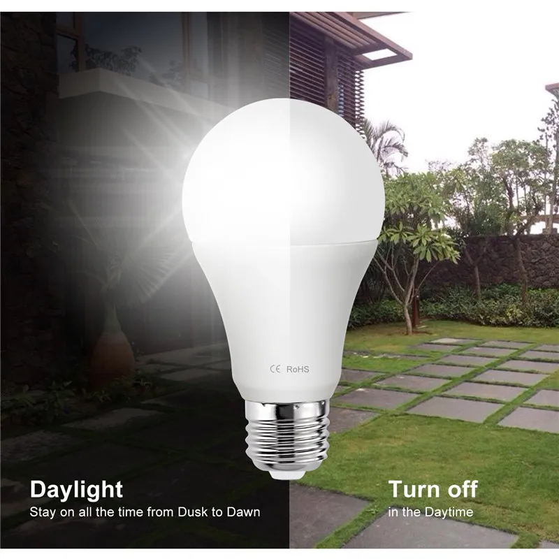 E27 14 светодиодный сенсорный лампочка автоматическая С закатом на рассвете