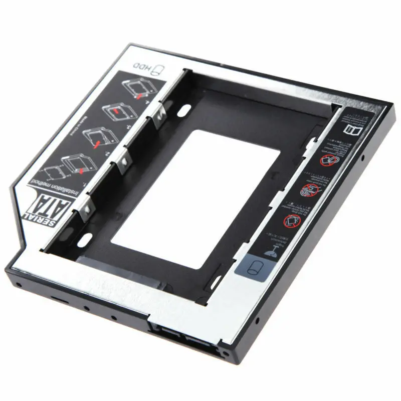 Фото Второй 2-й жесткий диск Caddy 9 5 мм SATA 3 0 для 2 ''SSD чехол адаптер ноутбука CD DVD-ROM Второй 2-й жесткий диск Caddy 9 5 мм SATA 3 0 для 2 ''SSD чехол адаптер ноутбука CD DVD-ROM