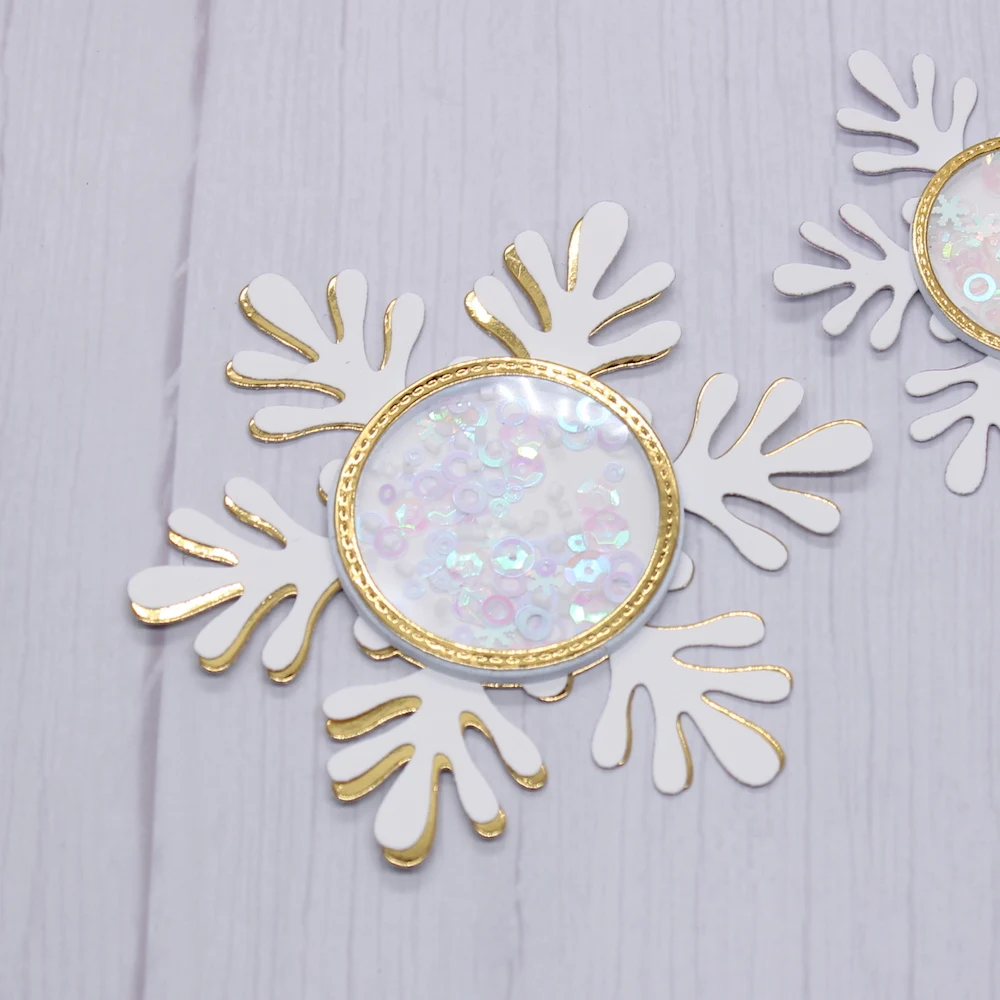 KSCRAFT рождественский снежинка шейкер металлические штампы трафареты для DIY