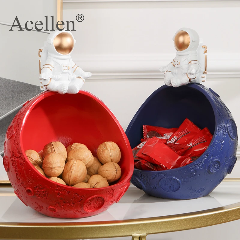 Статуя астронавта из смолы декоративный бокс для хранения конфет в гостиной с