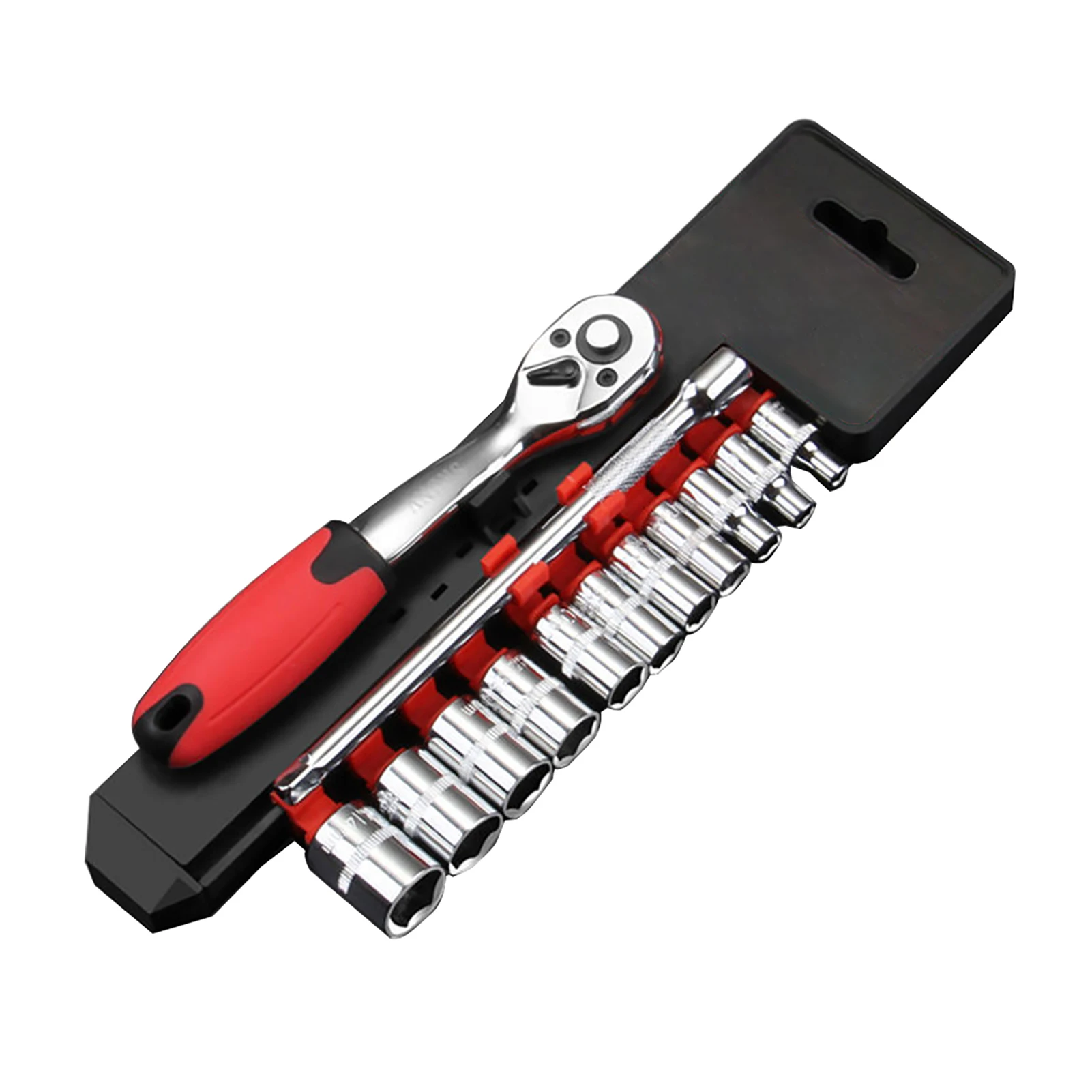 

13 шт. стальной портативный ремонтный Трещоточный гаечный ключ Набор торцевых головок долговечные ручные аксессуары Многофункциональный р...