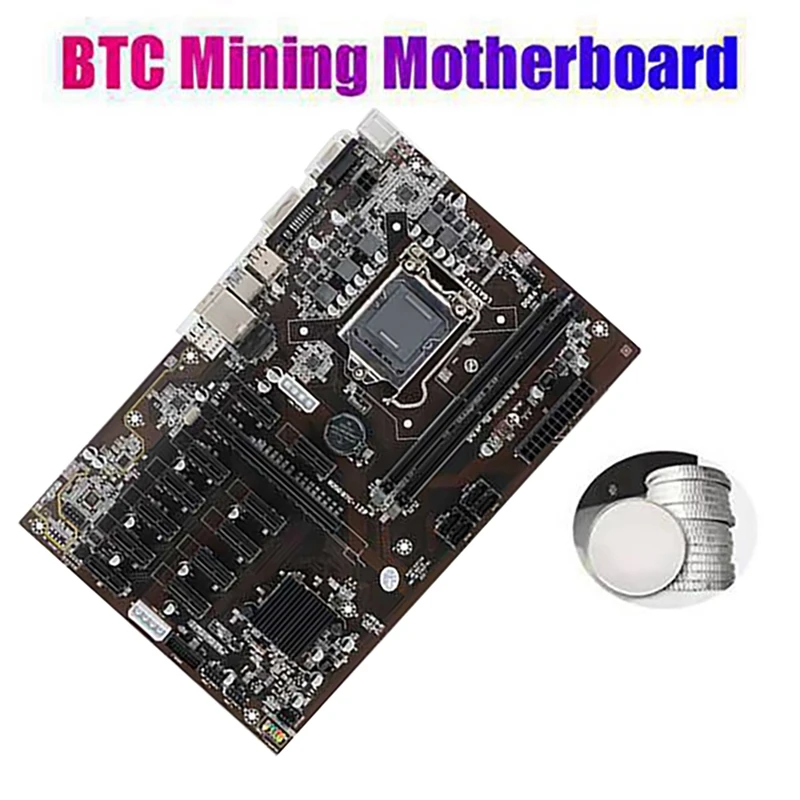 Материнская плата BTC B250 12 PCIE графические Слоты LGA 1151 DDR4 RAM SATA3.0 USB3.0 материнская для