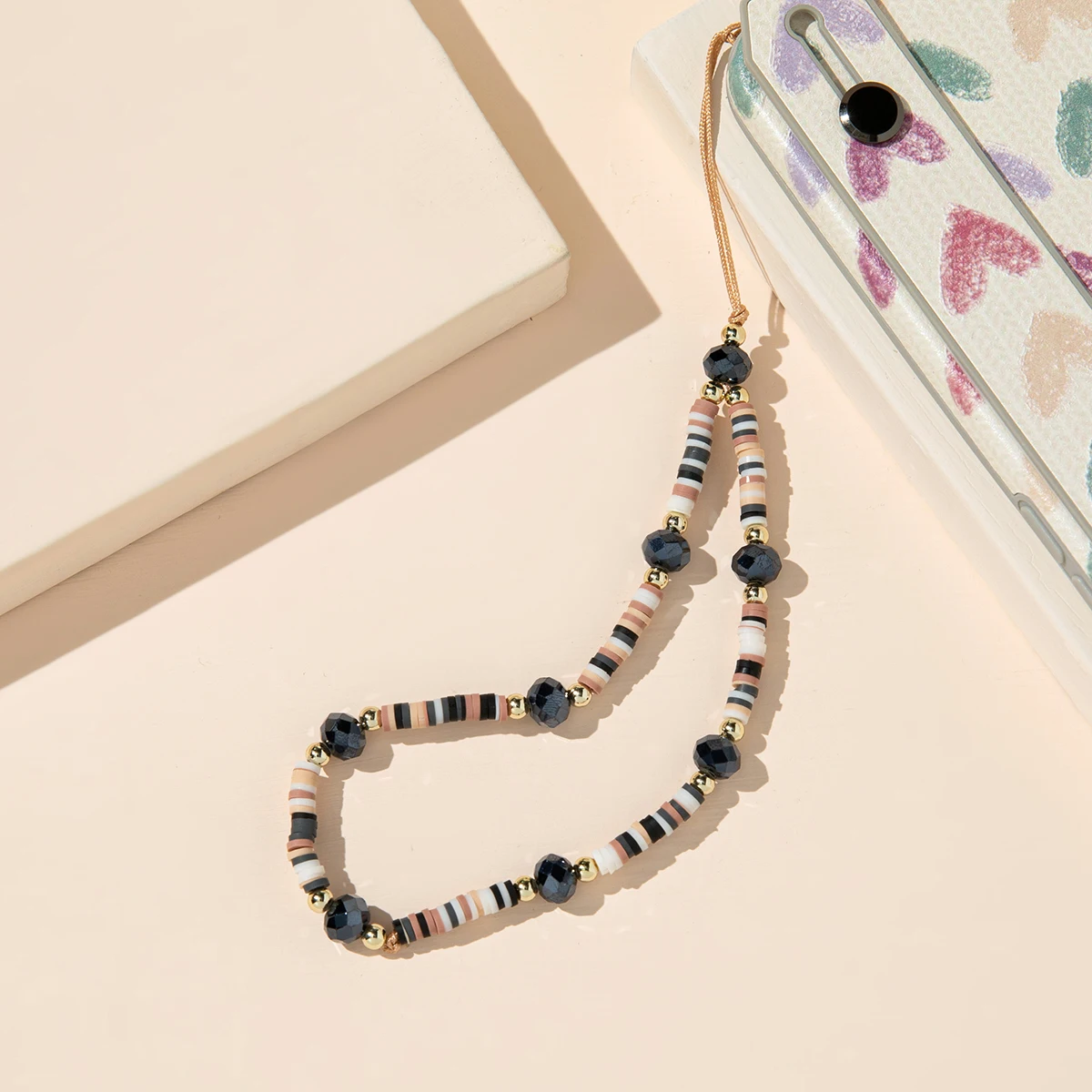 Mobile Phone Strap Silicone Bead Chain Flower Pendant Soft Pottery for Cell Case Hanging Cord Necklace Lanyard | Мобильные телефоны