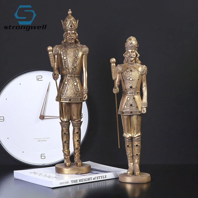 

Винтажная скульптура Strongwell, фигурки в европейском стиле, статуя для украшения дома и офиса, статуэтка ручной работы, украшение из смолы, дек...