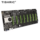 Материнская плата TISHRIC BTC-D37 для майнинга фермы, материнская плата 8 GPU PCIE Riser 16X DDR3 с поддержкой 10661333 МГц