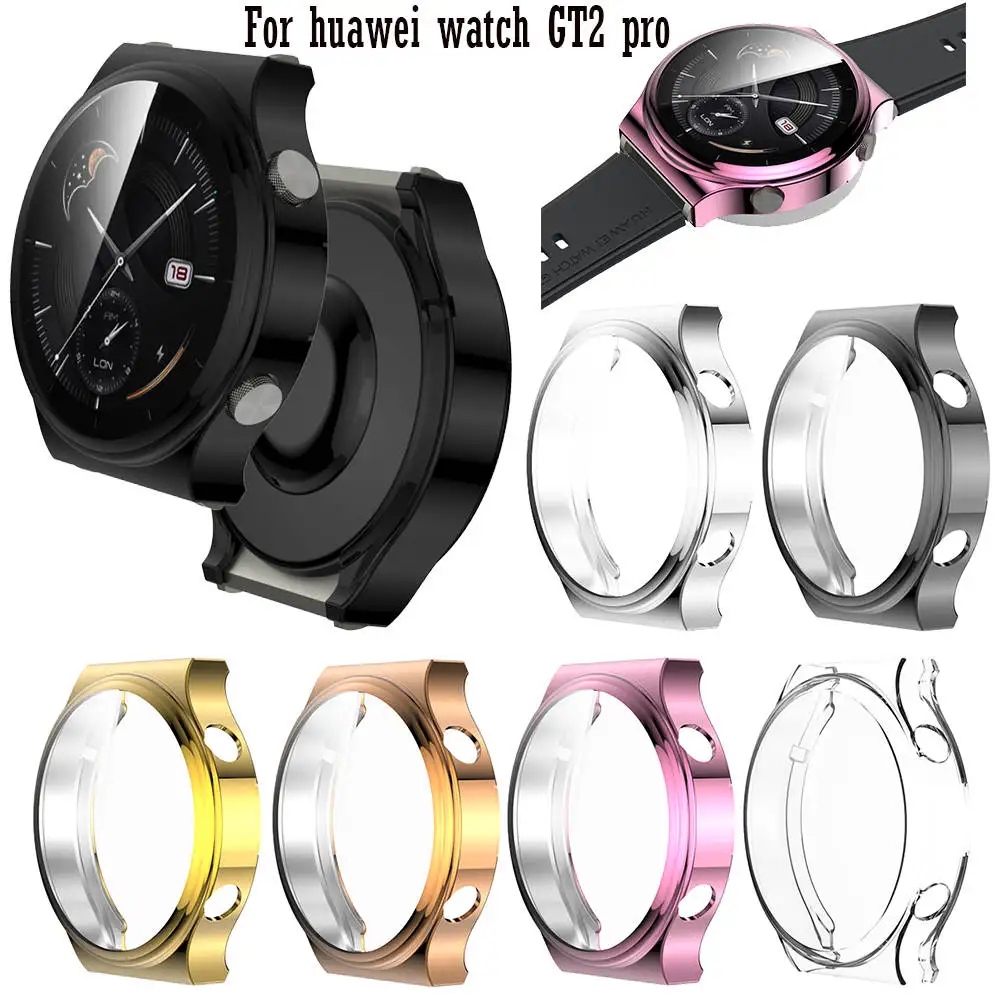Screen Protective Watch Case For Huawei Watch gt2 pro Full Protector Ultra-Thin TPU Transparent Cover Shock-resistant Shell